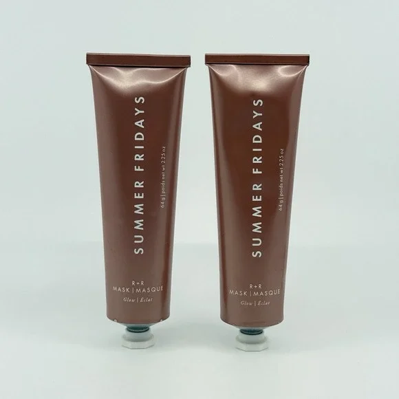 SUMMER FRIDAYS R + R Mask Glow 2 PACK Full Size 2.25oz Each New Sealed Skincare - Picture 1 of 2